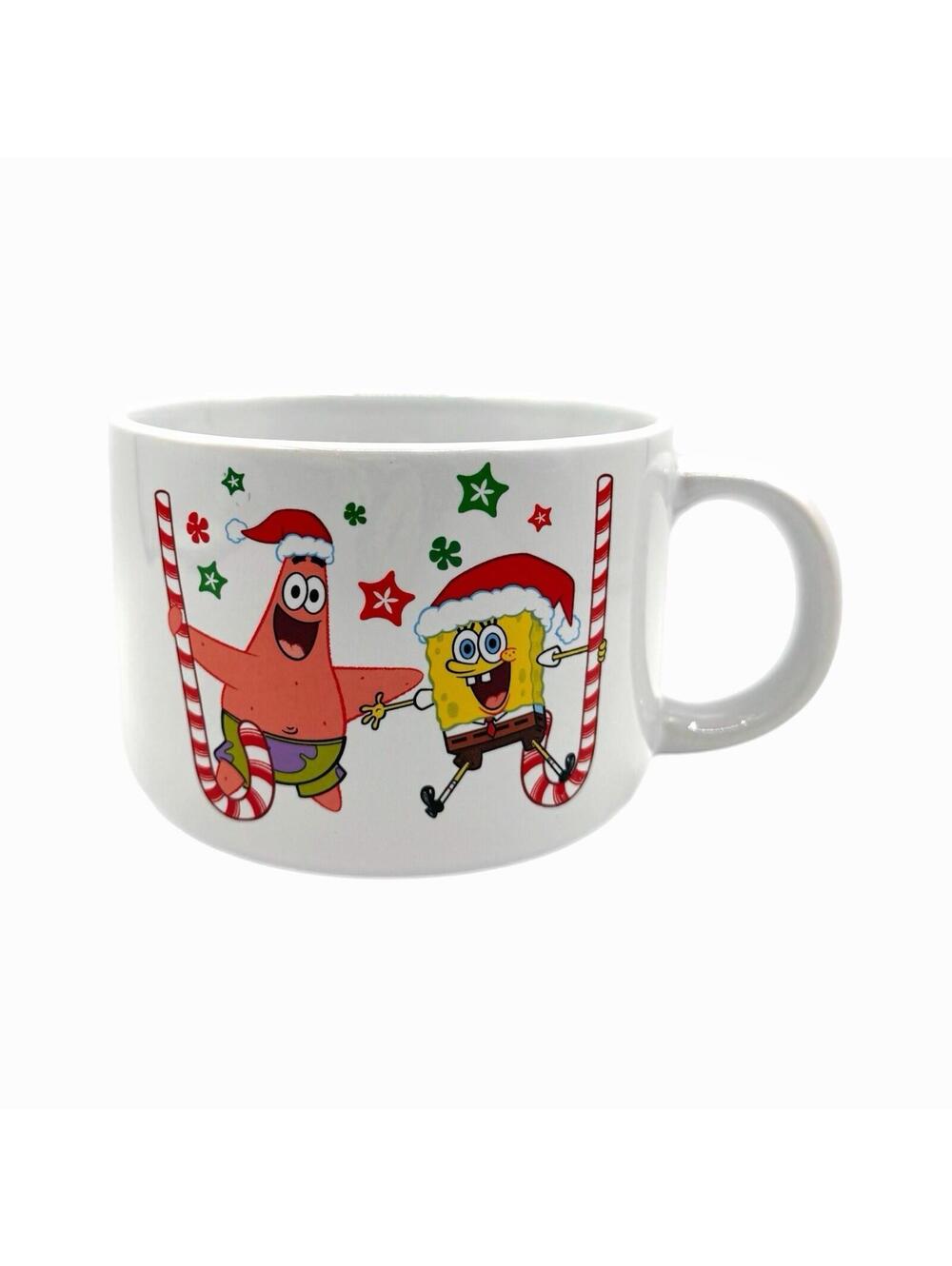 2022 Spongebob Squarepants & Patrick Christmas Candy Can Oversized Coffee Mug